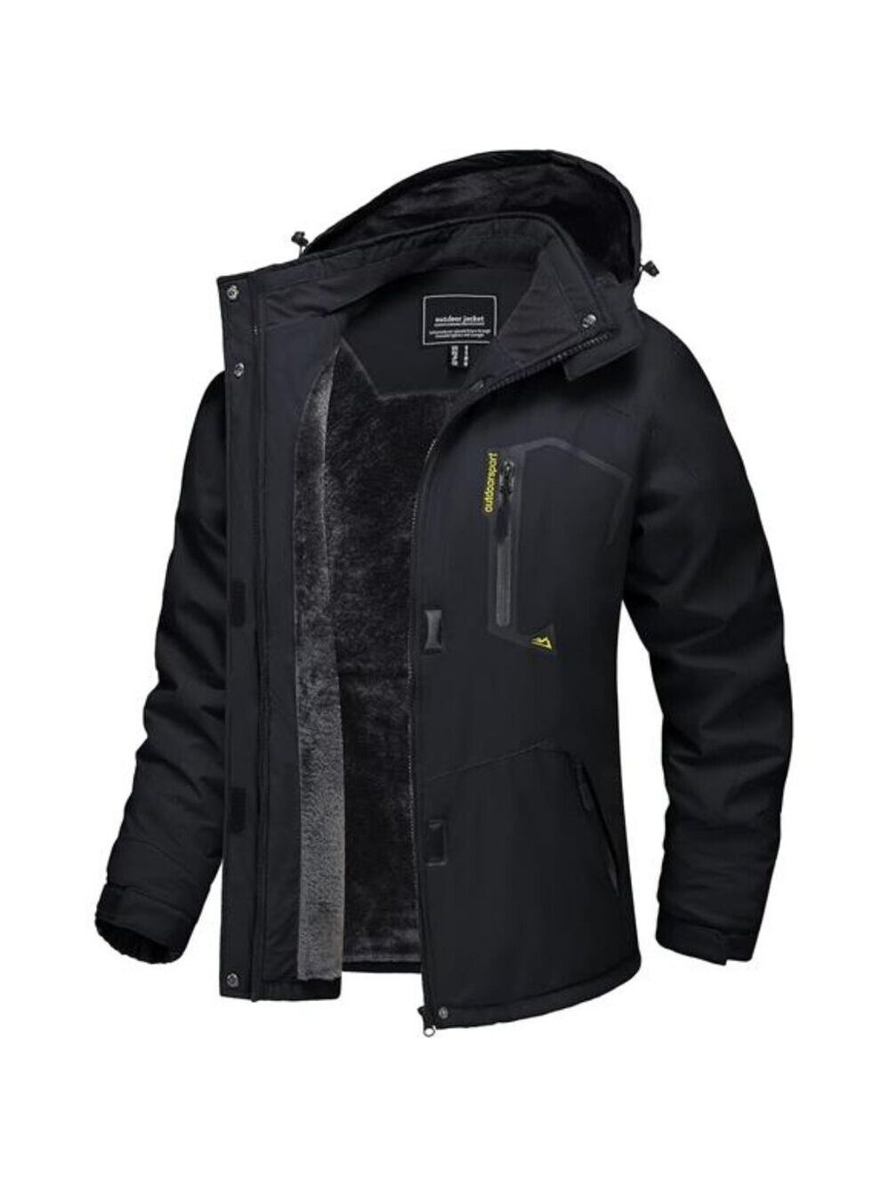 Womens Winter Jacket Waterproof Ski Snow Coat Hooded Fleece Warm Windproof Coat